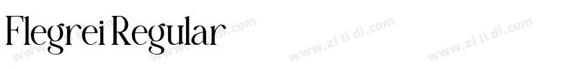 Flegrei Regular字体转换